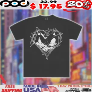 Sonic The Hedgehog Sonadow Heart Shirt