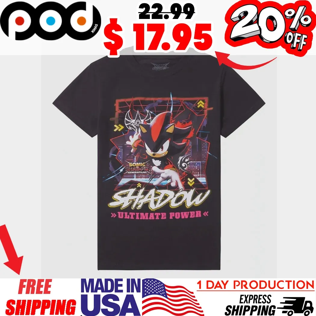 Sonic The Hedgehog Sonic X Shadow Generations Girls Anime movie Shirt