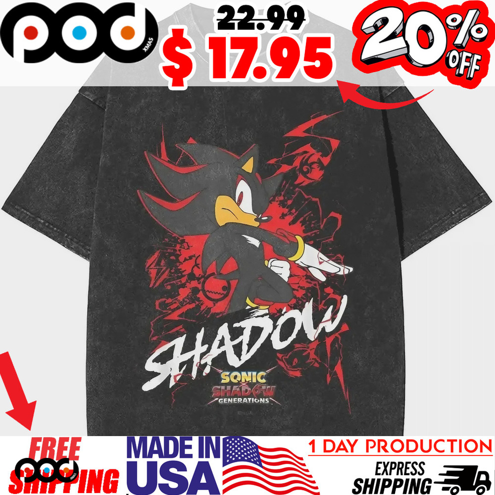 Sonic X The Hedgehog Shadow Generations Shirt