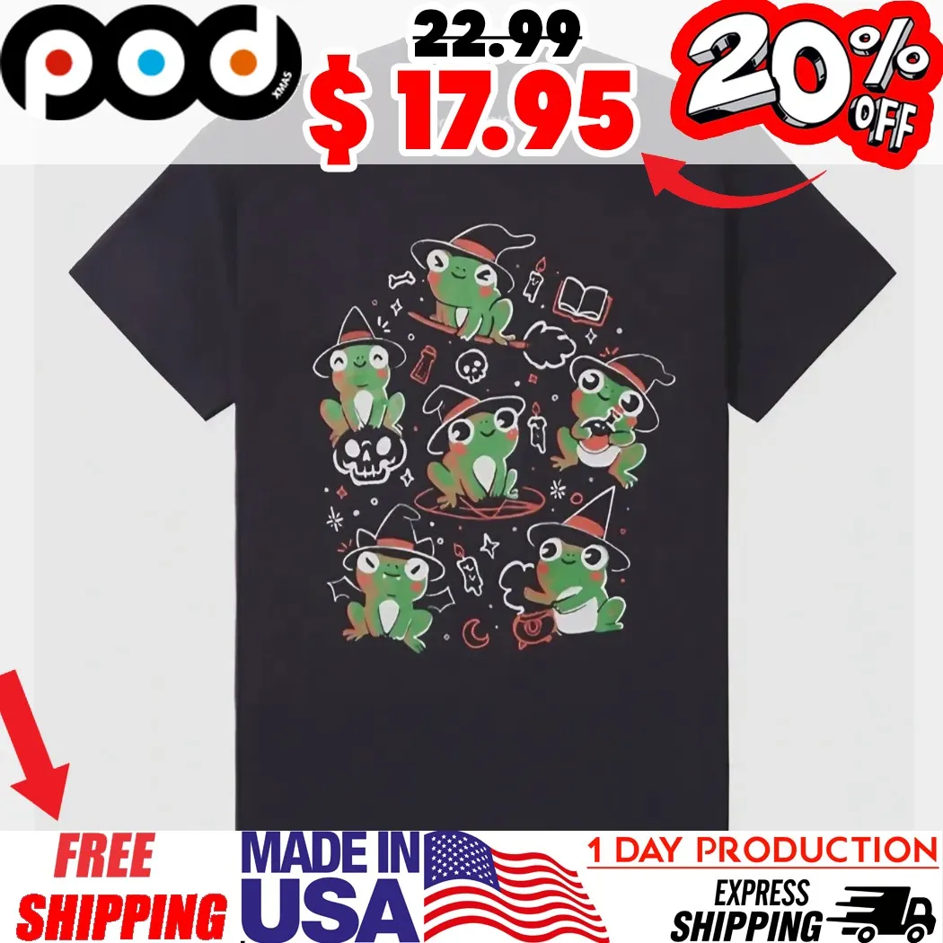 Spooky Frog Cute Design Shirt