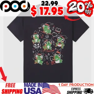 Spooky Frog Cute Design Shirt