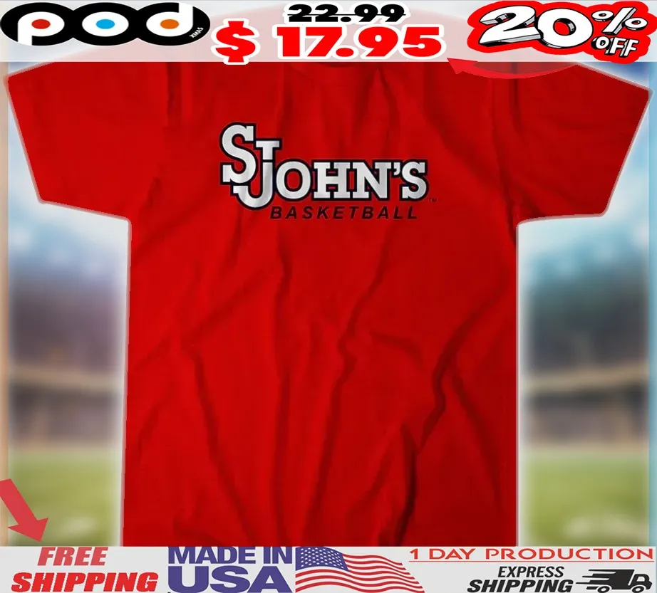 St John's Red Storm Basketball Logo Stack Shirt
