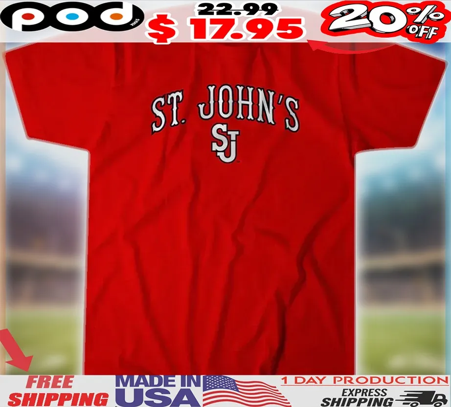 St John's Red Storm Wordmark Shirt
