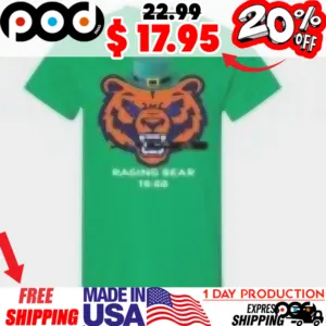 St Patrick Day Raging Bear With Hat Shirt