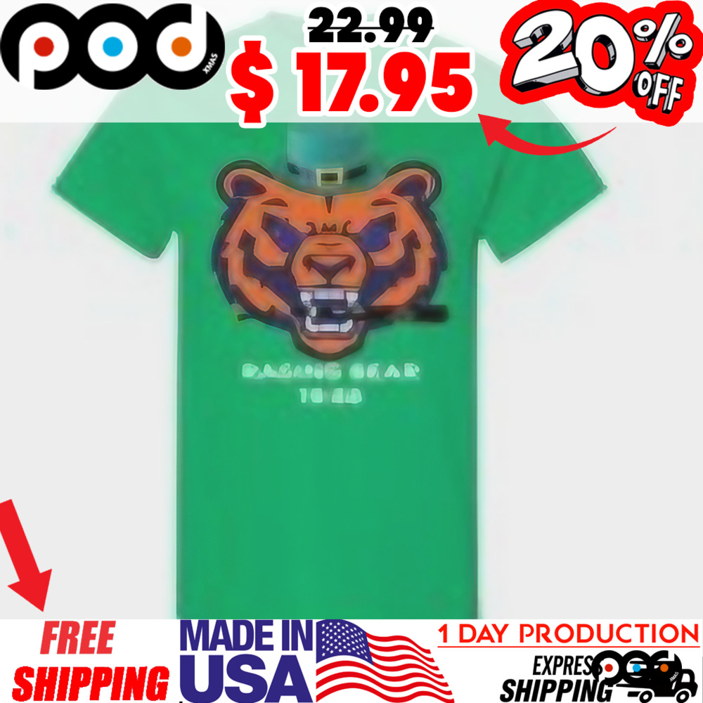 St Patrick Day Raging Bear With Hat Shirt