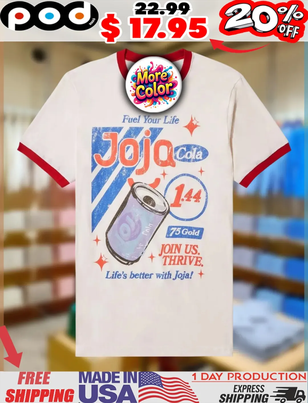 Stardew Valley Joja Cola Fuel your life Life's better with joja vintage shirt