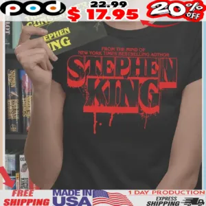 Stephen King From The Mind Of New York Times Bestselling Author Horror Shirt