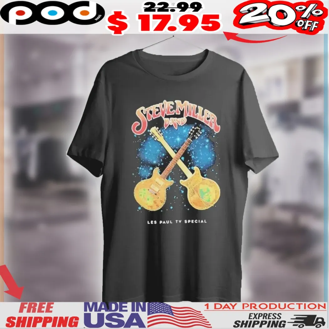 Steve Miller Band Play It Loud Les Paul Tv Shirt