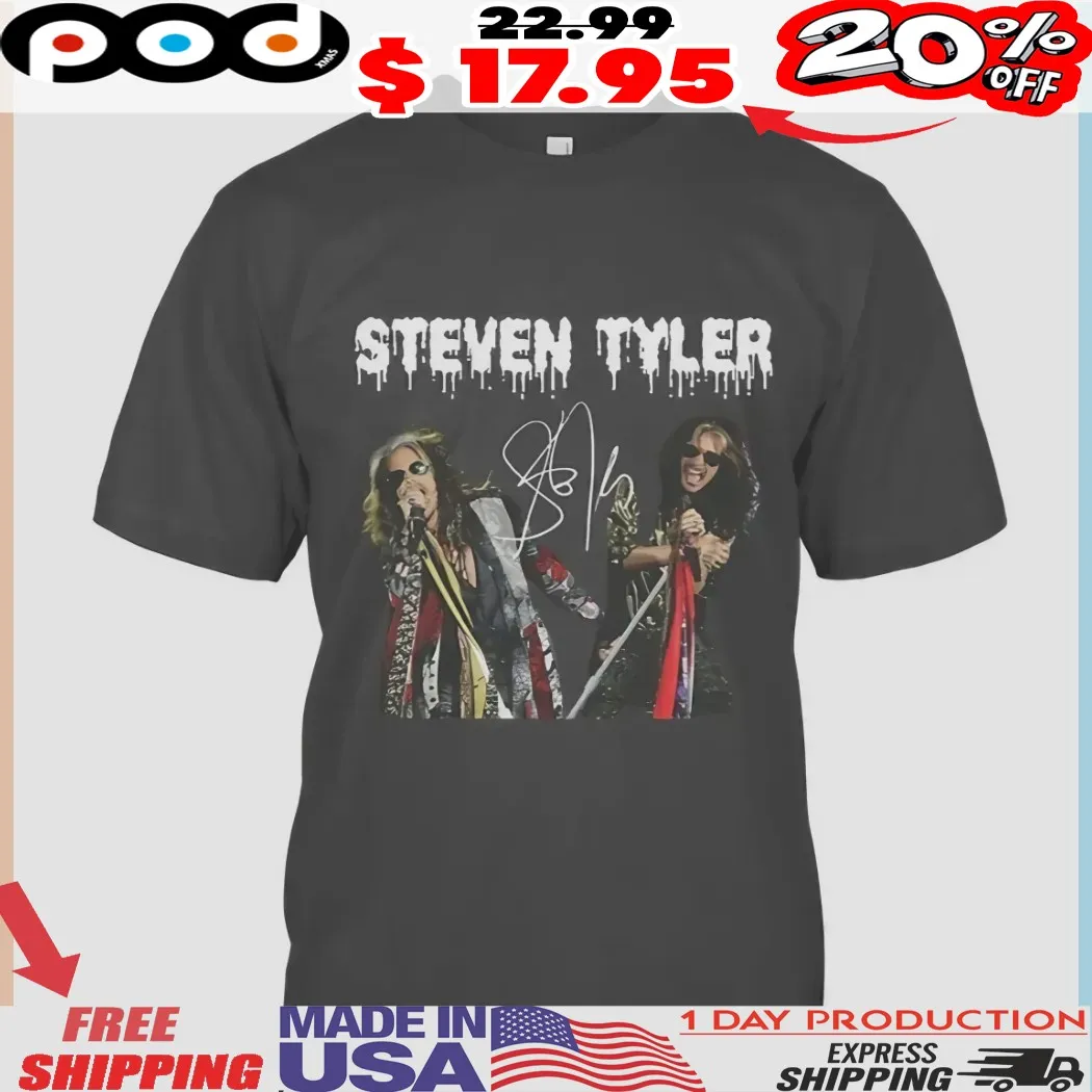Steven Tyler Rock Legend Iconic Live Performance Signature Shirt