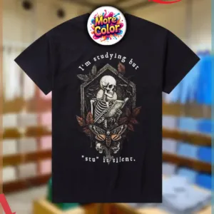 Studying Skeleton I'm Studying But Stu Is Silent Vintage Shirt