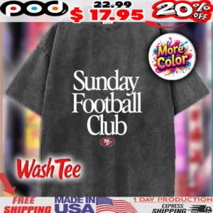Sunday Football Club 49ers Football San Francisco logo Shirt