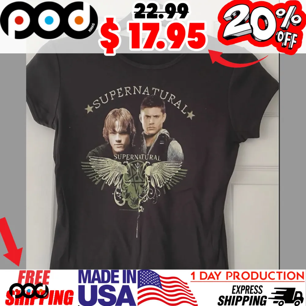 Supernatural Tv Series Winchester Mistery Rap Horror Warner Bros Shirt