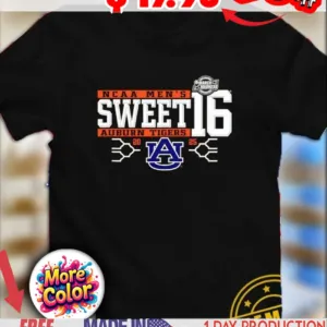 Sweet 16 Auburn Tigers 2025 NCAA Men’s Basketball Championship March Madness Logo shirt