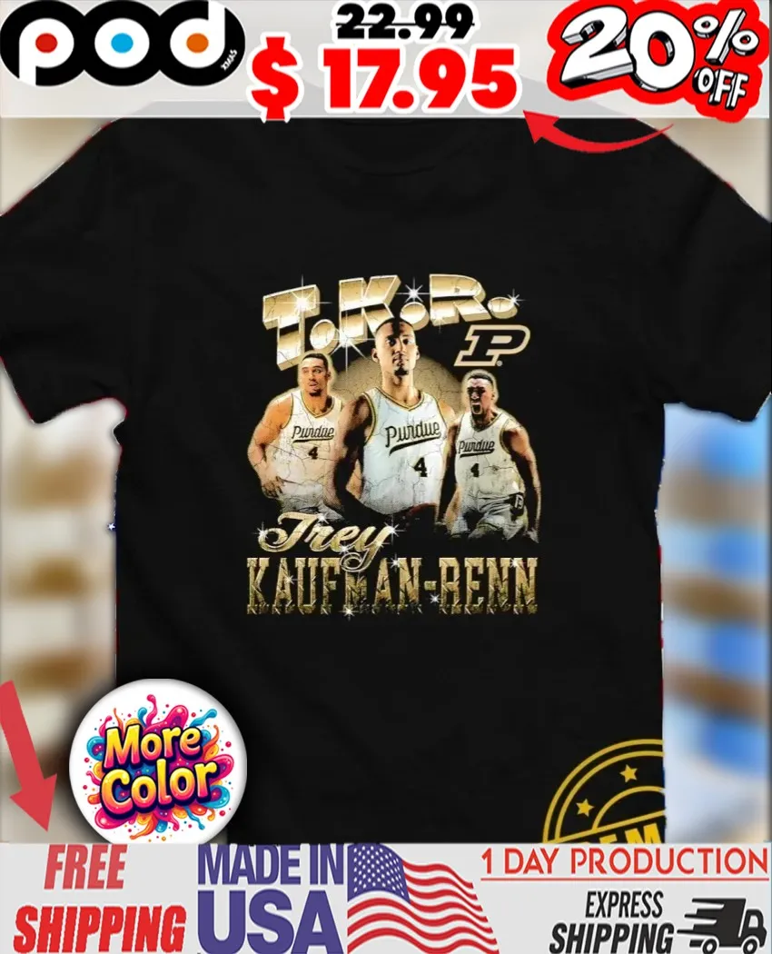 T K R Trey Kaufman Renn Purdue Boilermakers Basketball vintage bootleg style shirt