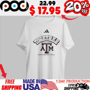 Texas A&M Aggies White Together On-Court logo shirt