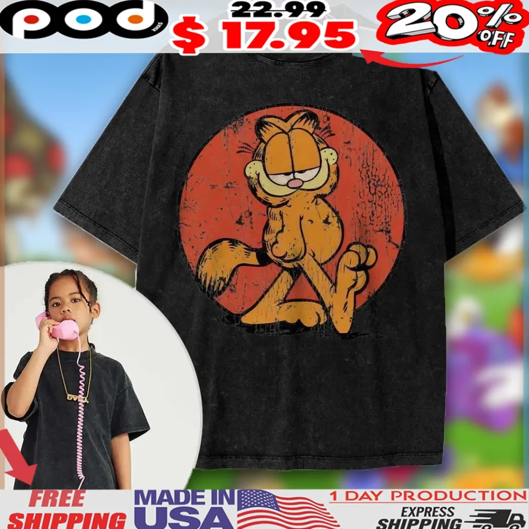 The Garfield Movie For Kids Animated For Kids Vintage Shirt