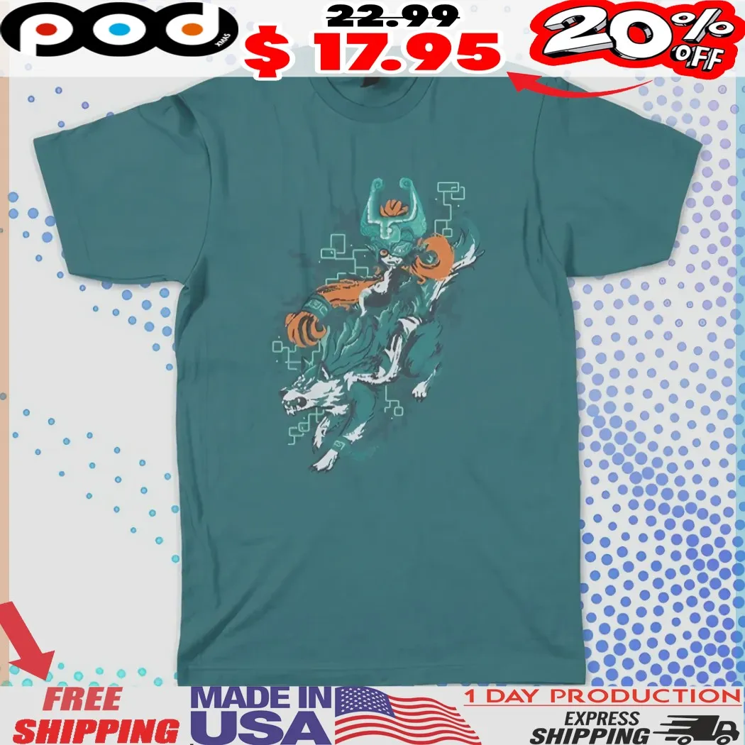 The Legend Of Zelda Shadowfarer Wolf Pixel Art Shirt The Legend Of Zelda Shadowfarer Wolf Pixel Art Shirt