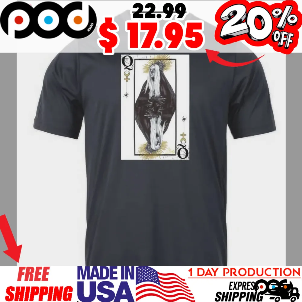 The Mississippi Queen Deals Maria Brink Playing Card Black Moon Lilith Shirt