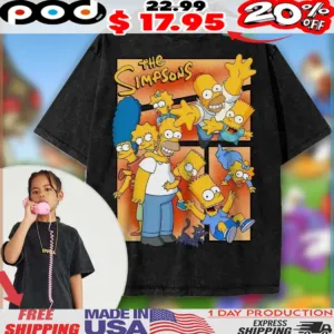 The Simpsons Kids Animated Vintage Shirt