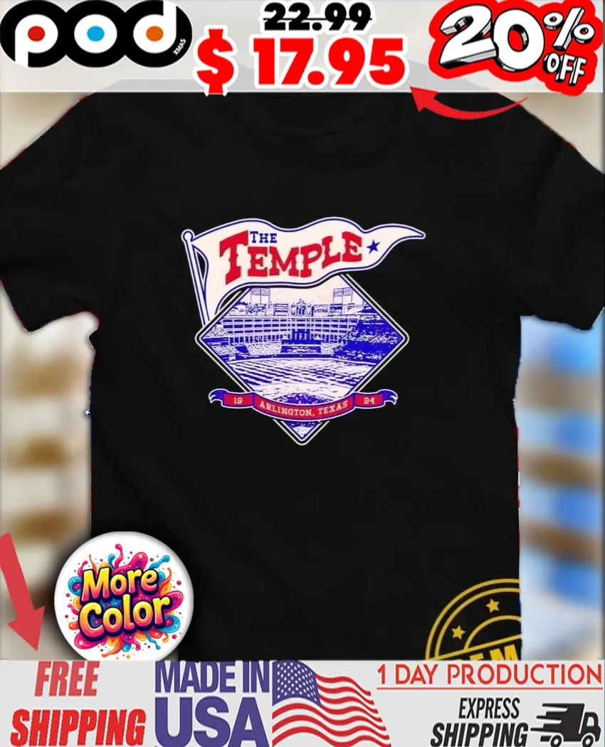 The Temple in Arlington Texas Baseball Vintage shirt