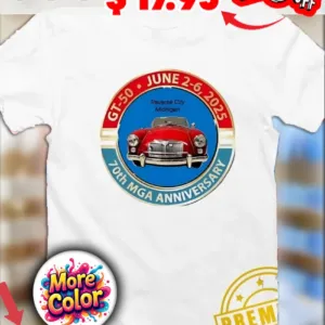 Traverse city Michigan GT 50 70th MGA Anniversary 2025 Super Car shirt