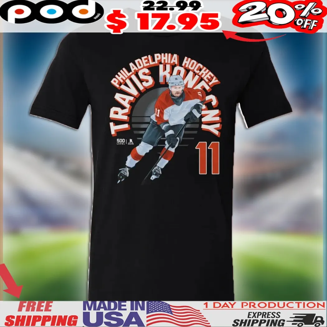 Travis Konecny 11 Philadelphia Flyers Name Number NHL Shirt