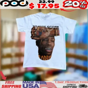 Travis Scott Astro World Ransom Note Letters Shirt