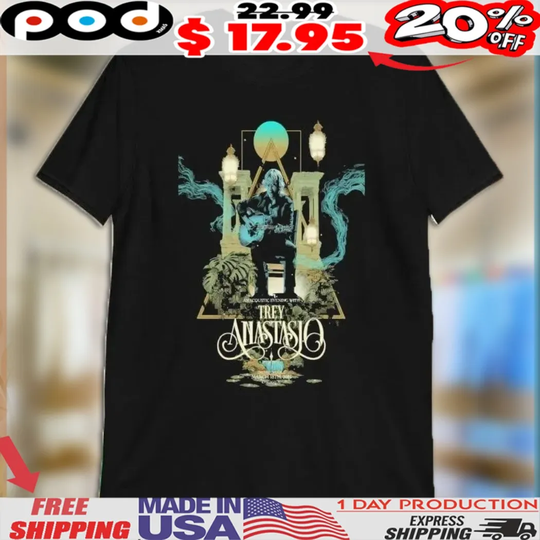 Trey Anastasio Symphony Center, Chicago, IL Mar 18 2025 Tour shirt