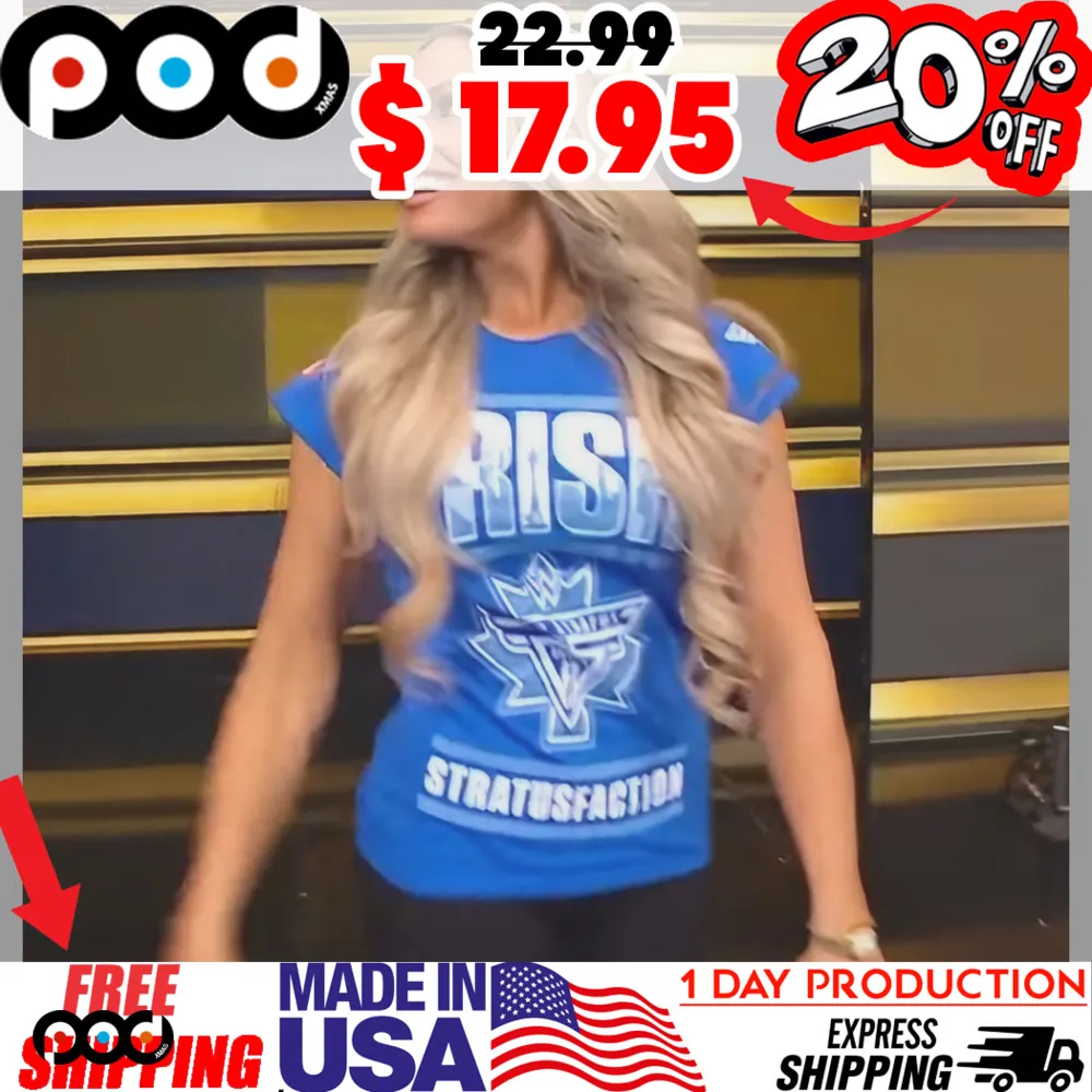 Trish Stratus Stratusfaction Wearing In Wwechamber Shirt
