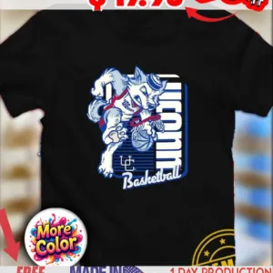 UConn Huskies Basketball mascot dunk shirt