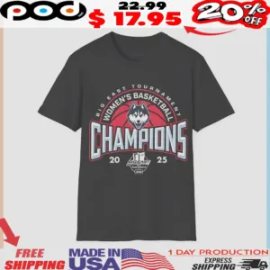UConn Mascot Women’s Basketball Big East Tournament Champions 2025 shirt