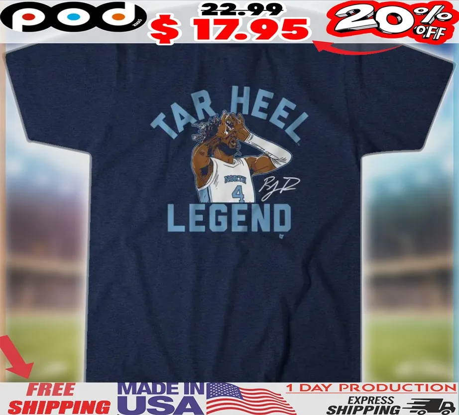 UNC Basketball RJ Davis Tar Heel Legend Shirt