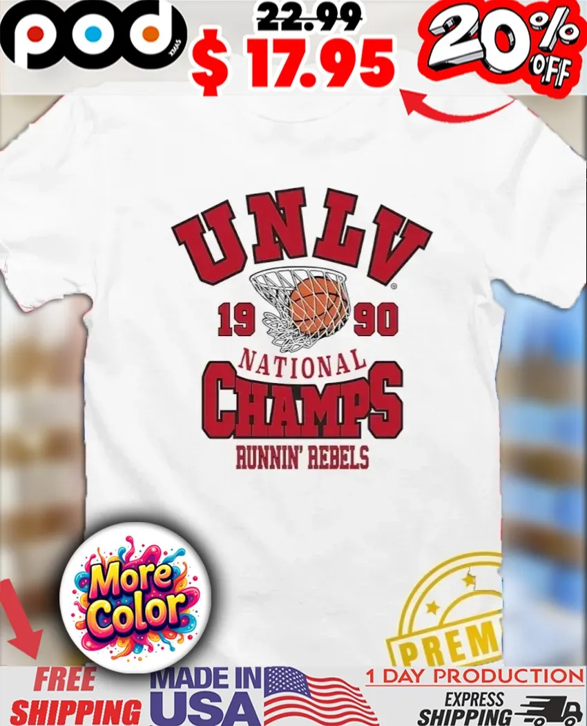 UNLV Runnin’ Rebels 1990 National Champs runnin’ Rebels Sport Shirt