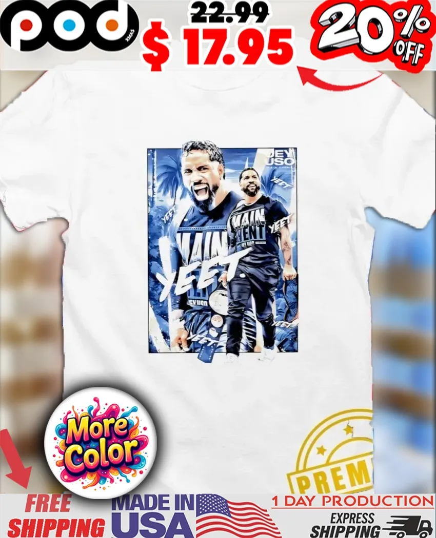 WWE 2025 Jey Uso Main Event Yeet WWE Poster Shirt