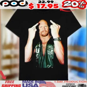 WWE Stone Cold Steve Austin Middle Finger Shirt