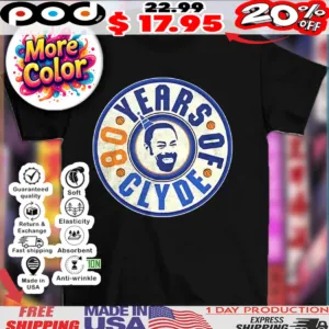 Walt Frazier 80 years of clyde vintage shirt