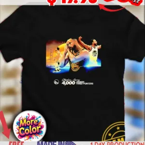 Warriors Guard Stephen Curry Night Night 4000 Career Three-Pointers shirt