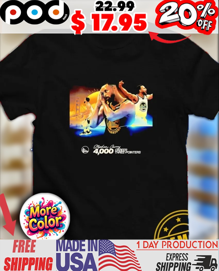 Warriors Guard Stephen Curry Night Night 4000 Career Three-Pointers shirt Warriors Guard Stephen Curry Night Night 4000 Career Three-Pointers shirt