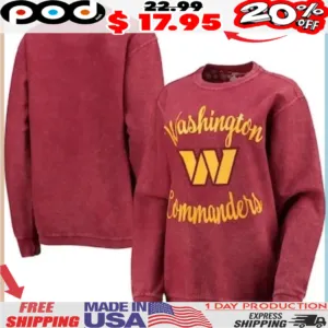 Washington Commanders Women's G-III 4Her by Carl Banks Team Logo Graphic Shirt