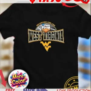West Virginia Mountaineers 2010 NCAA Men’s Final Four Indianapolis logo shirt