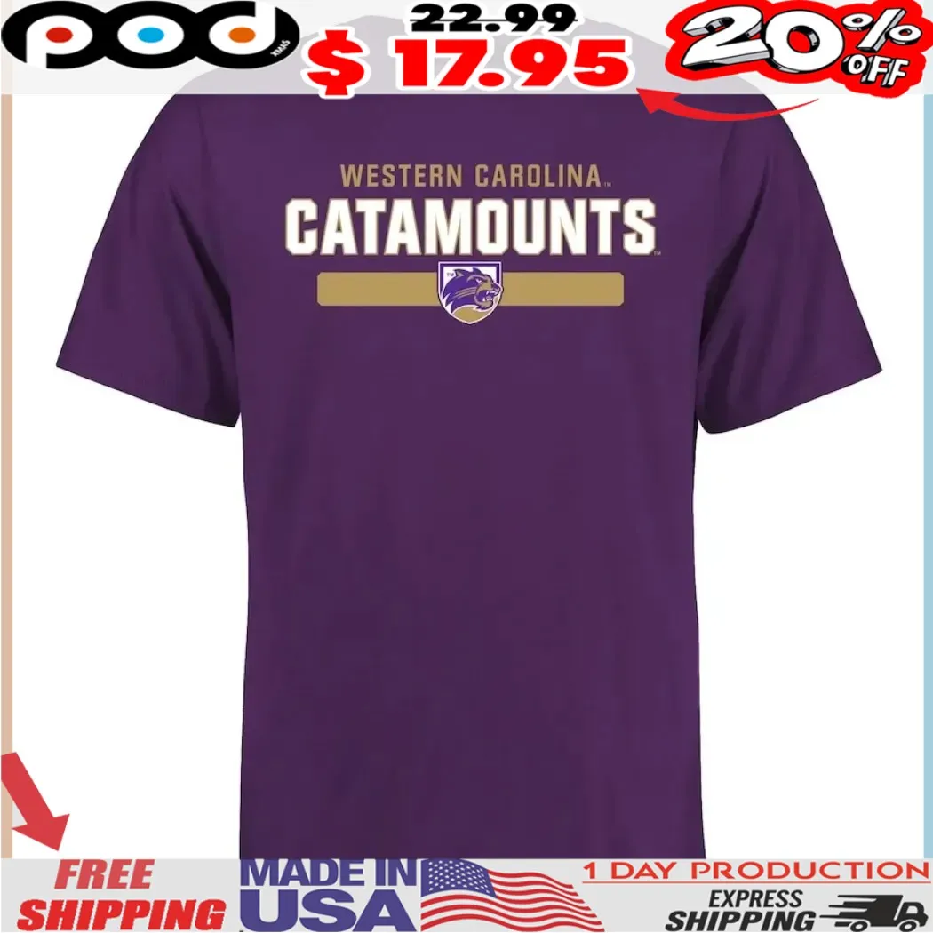 Western Carolina Catamounts Team Strong Logo Mascot Shirt