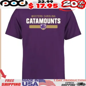 Western Carolina Catamounts Team Strong Logo Mascot Shirt