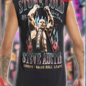 Wwe Stone Cold Steve Austin 1 Arrive Raise Hell Leave Vintage Shirt