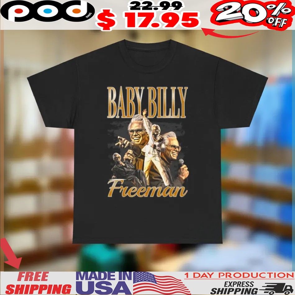 Uncle Baby Billy Freeman Gold Bible Bonkers Show 9009 Vintage Bootleg Style Shirt