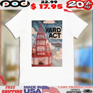 Yard Act Blackpool Tower In Blackpool UK May 21 2025 Shirt
