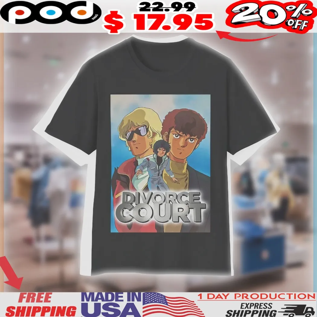 Zeta Gundam Quattro Amuro Kamille Divorce Court Yaoi Anime Shirt Zeta Gundam Quattro Amuro Kamille Divorce Court Yaoi Anime Shirt