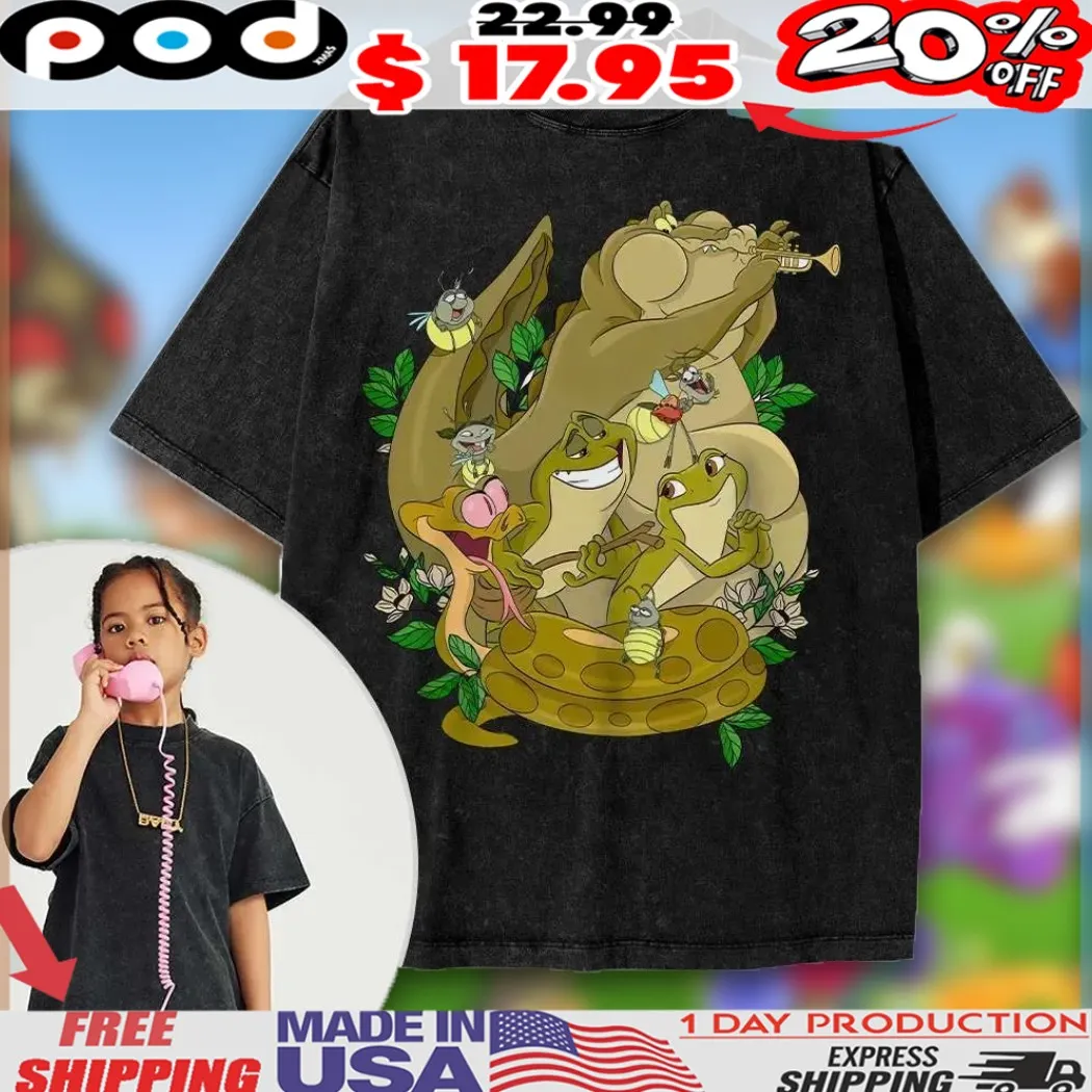 Louis The Princess and the Frog Animated For Kids Shirt