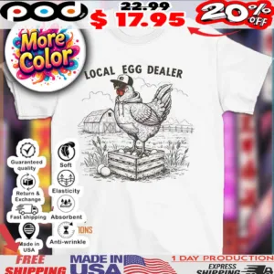 Cool Chicken lady local egg dealer shirt