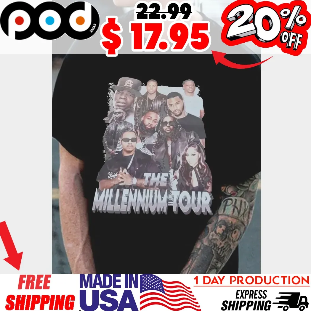 Millennium Tour 2025 Trey Songz, Omarion, Bow Wow, Plies, Boosie Shirt