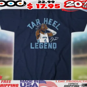 UNC Basketball RJ Davis Tar Heel Legend Shirt